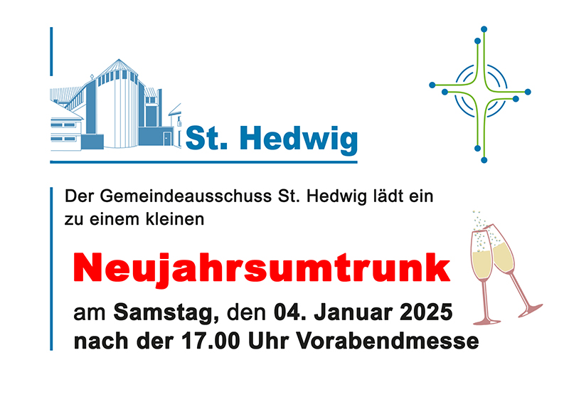 Neujahrsumtrunk in St. Hedwig